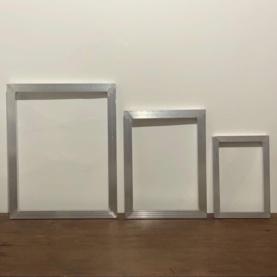 ◆未使用◆シルクスクリーン アルミ枠・アルミフレーム【50×40㎝】4個セット
