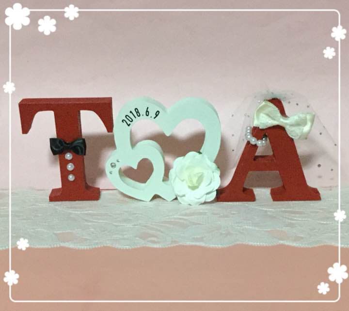 Ash様確認用♡ウエディングバージョン・イニシャルオブジェ