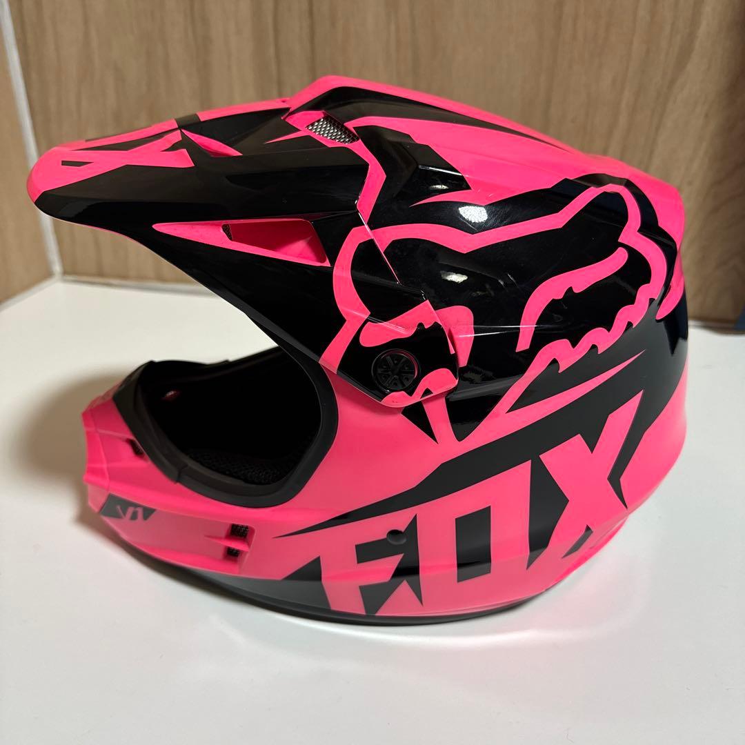 FOX モトクロス　ヘルメット　Lサイズ　ピンク　V1 59-60 オフロード