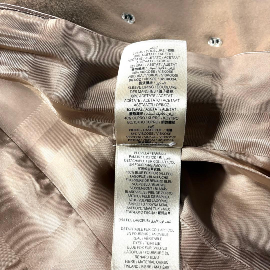 カシミヤ混●バーバリー ロンドン ウール コート ノバチェック BURBURRY