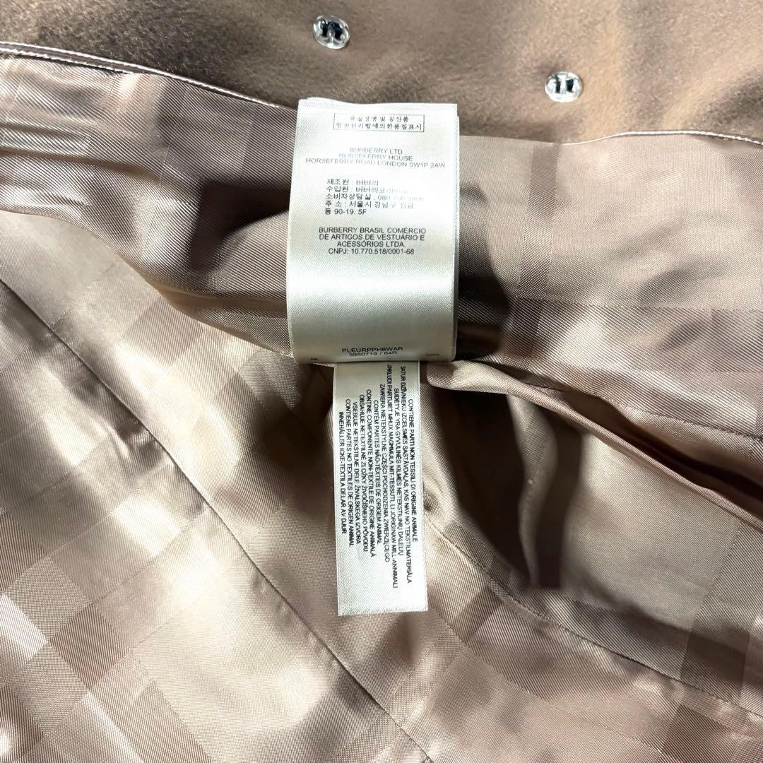 カシミヤ混●バーバリー ロンドン ウール コート ノバチェック BURBURRY