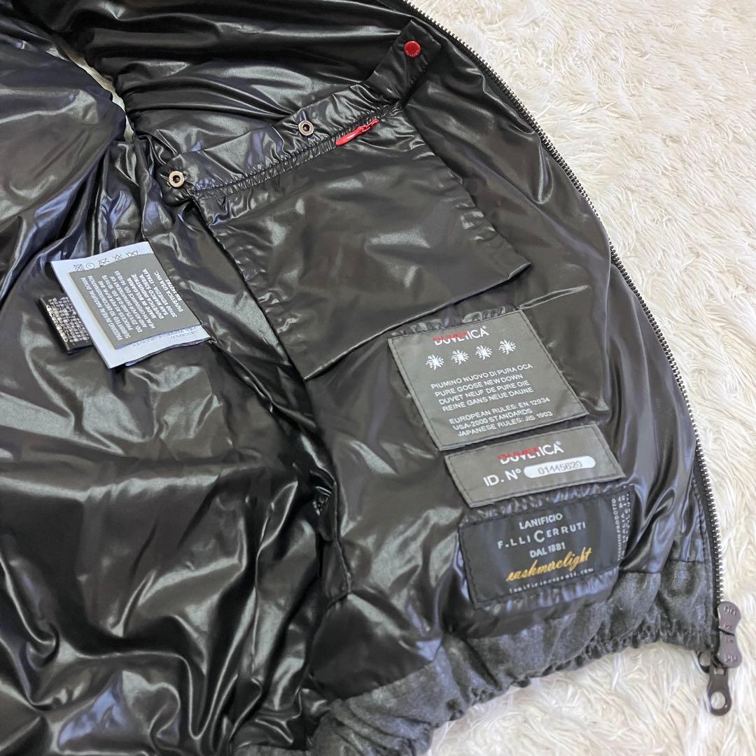 極美品 デュベティカ 別注 ダウン ベスト カシミヤ FEBEDUE グレー