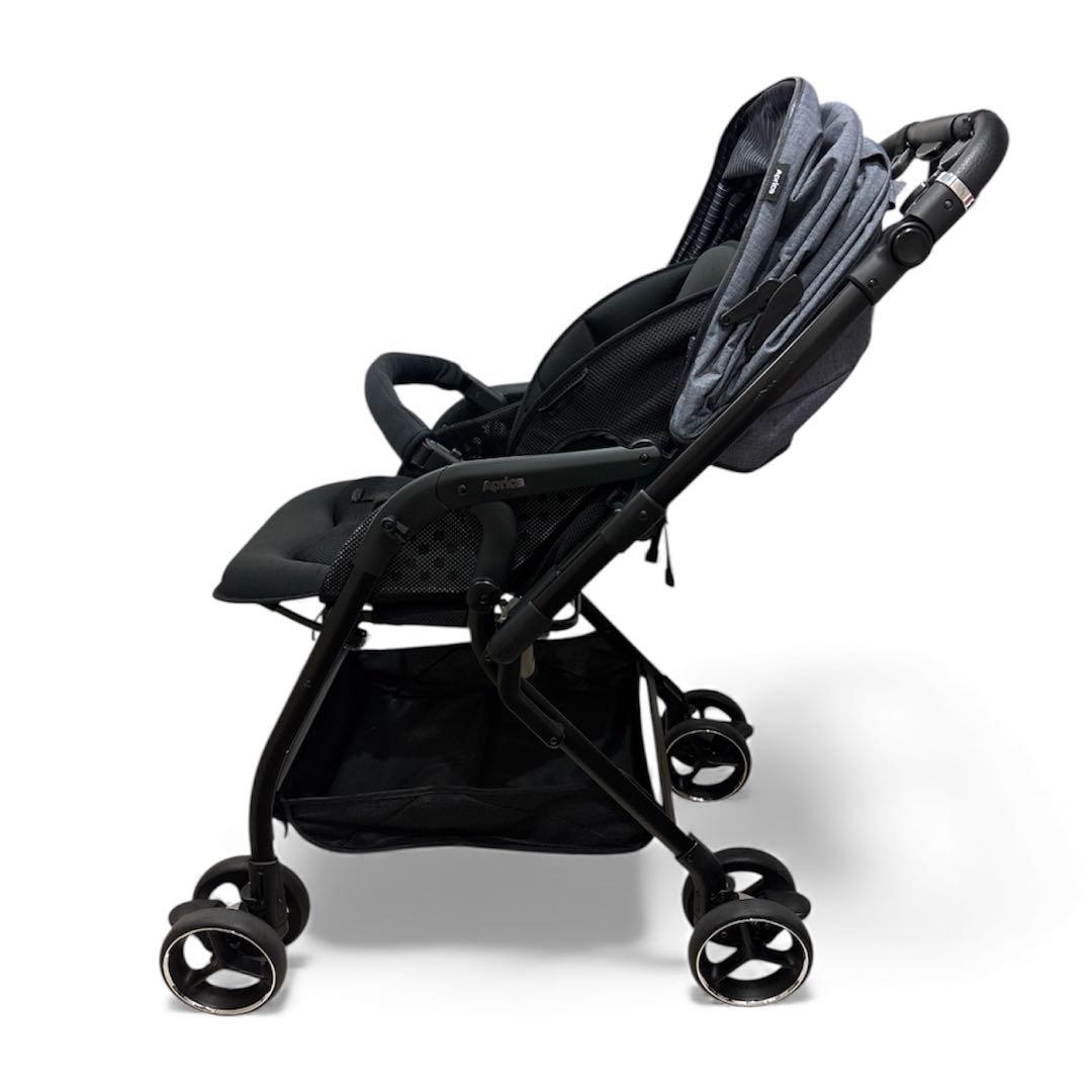 【美品】Aprica オプティア クッション グレイス ダークネイビー AB型