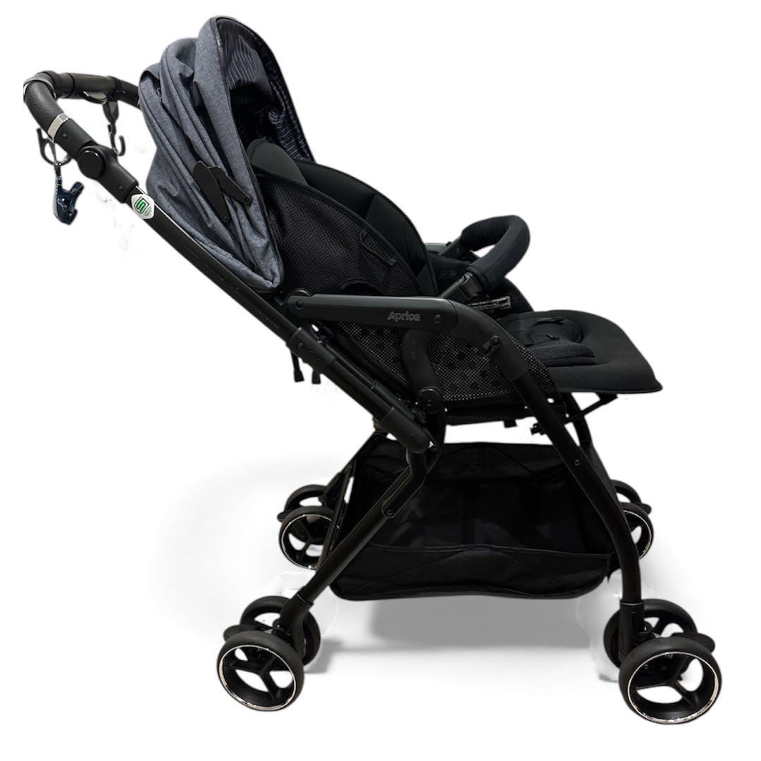 【美品】Aprica オプティア クッション グレイス ダークネイビー AB型