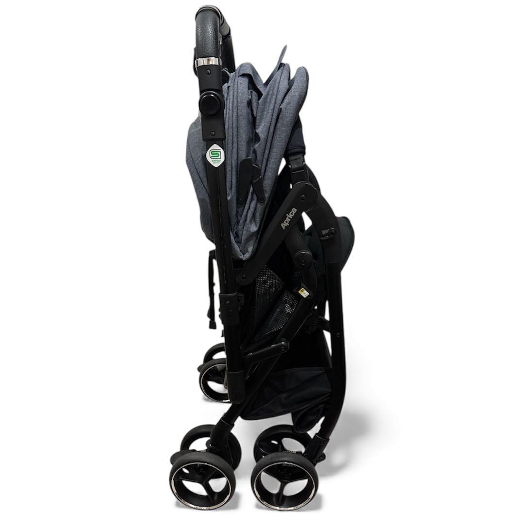 【美品】Aprica オプティア クッション グレイス ダークネイビー AB型