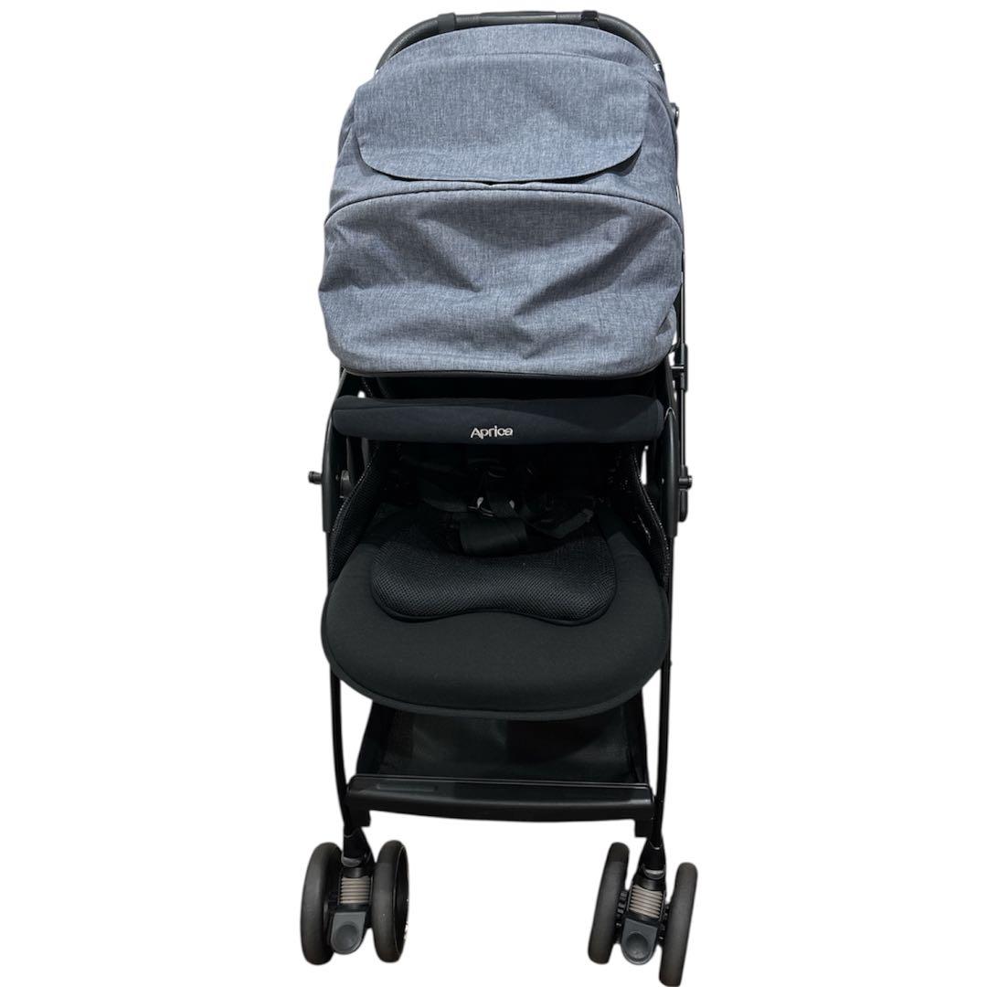 【美品】Aprica オプティア クッション グレイス ダークネイビー AB型