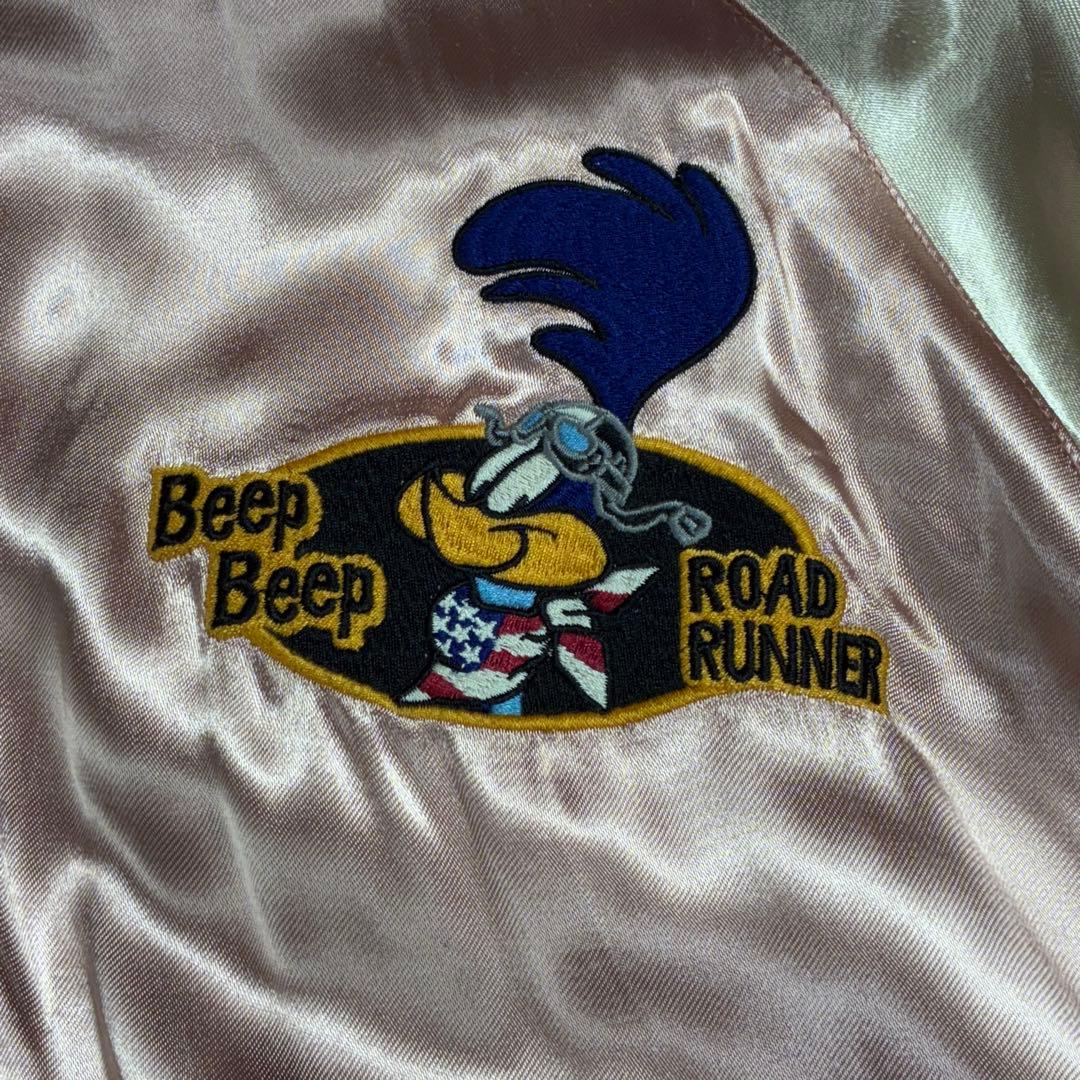 美品✨VANSON × ルーニー スカジャン 希少ピンクゴールド×ブラック