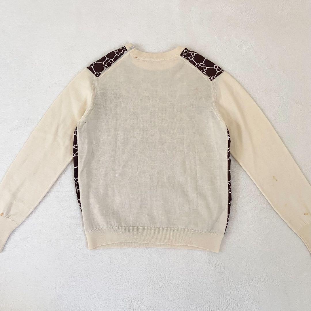 バニラHERMES スポーツ　セーター　コットン　モノグラム　40