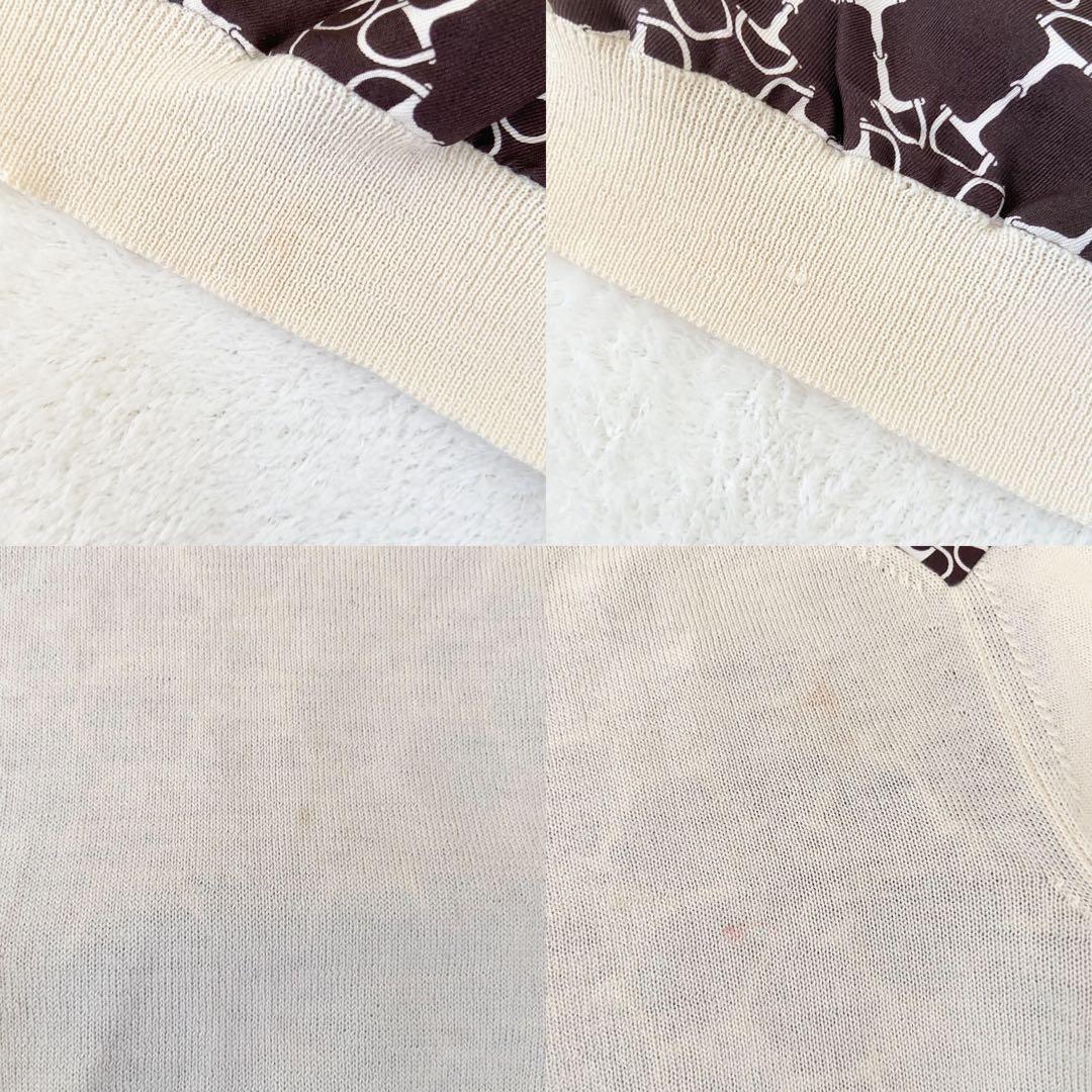 バニラHERMES スポーツ　セーター　コットン　モノグラム　40