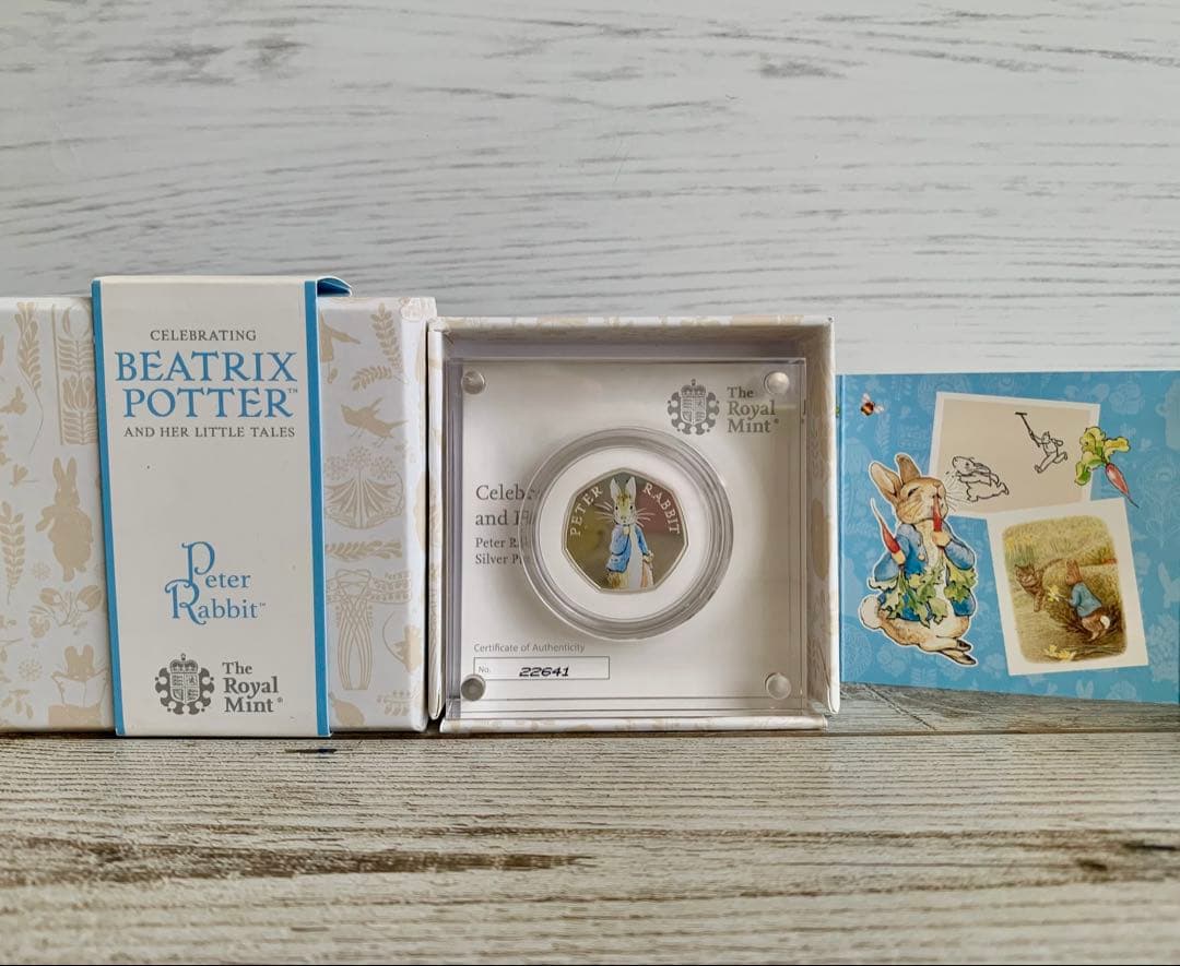 2019年 ピーターラビット プルーフ銀貨 ビアトリクスポター
