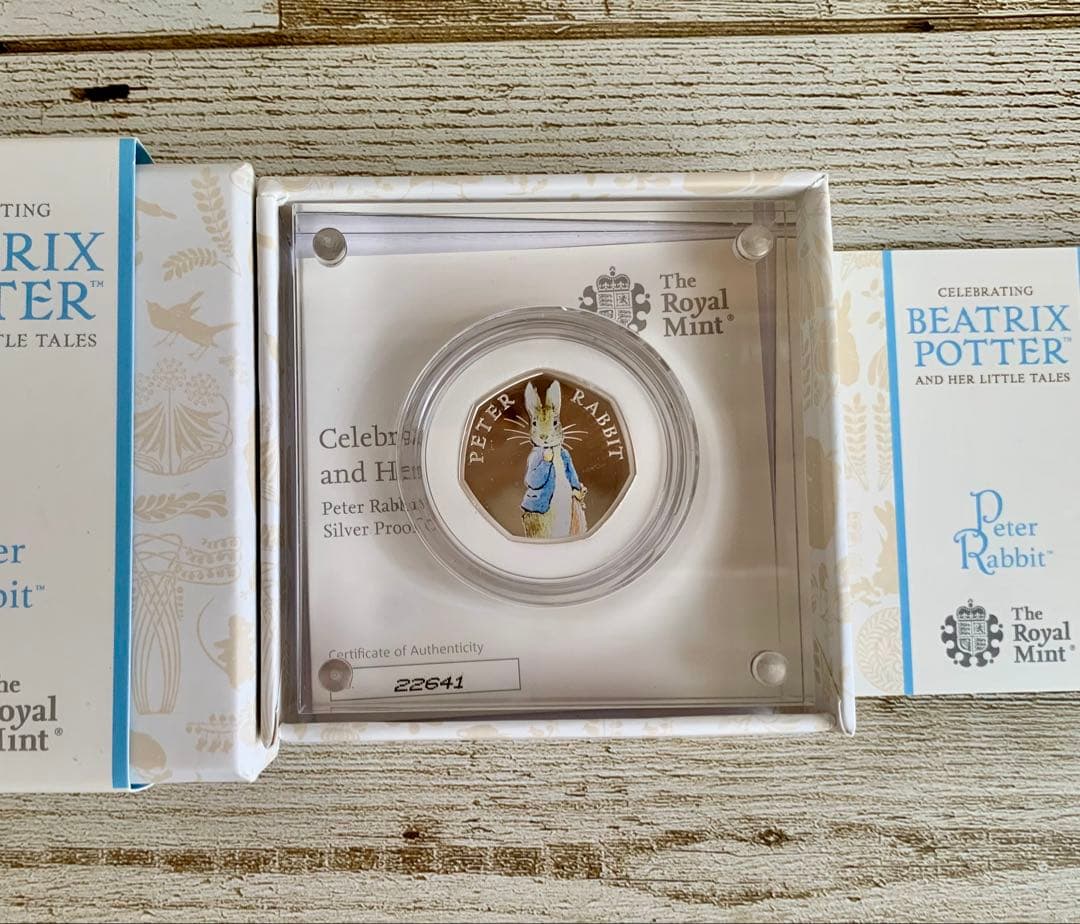 2019年 ピーターラビット プルーフ銀貨 ビアトリクスポター