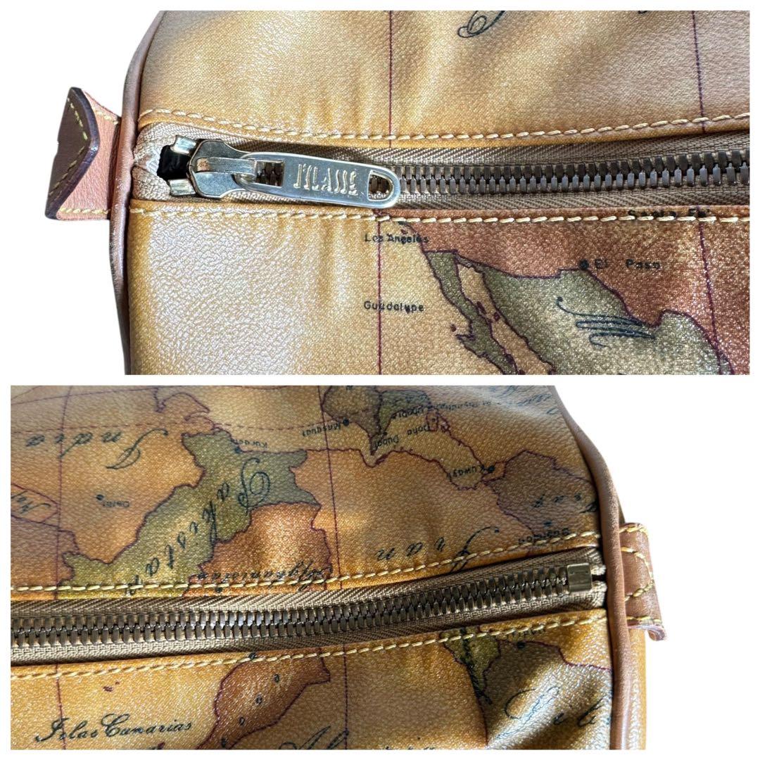 大容量　プリマクラッセ　2way ボストンバッグ　PVC 地図柄