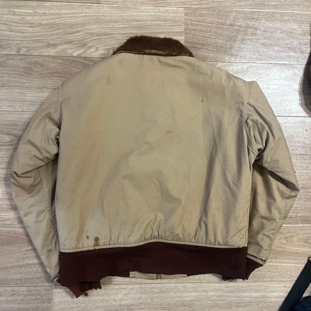 b15 50s 民間品 アルパカ 襤褸 vintage ma1 A2 レザー