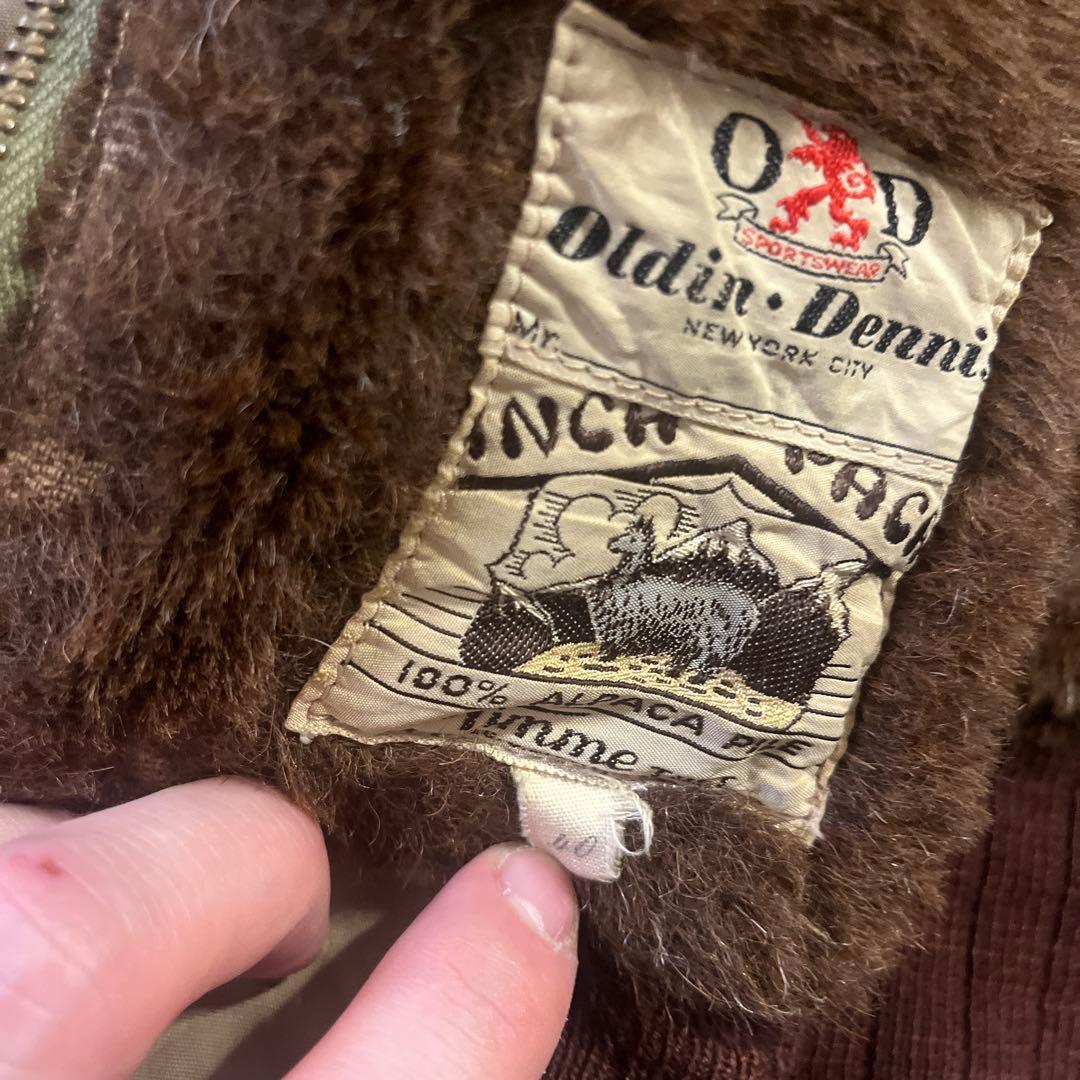 b15 50s 民間品 アルパカ 襤褸 vintage ma1 A2 レザー