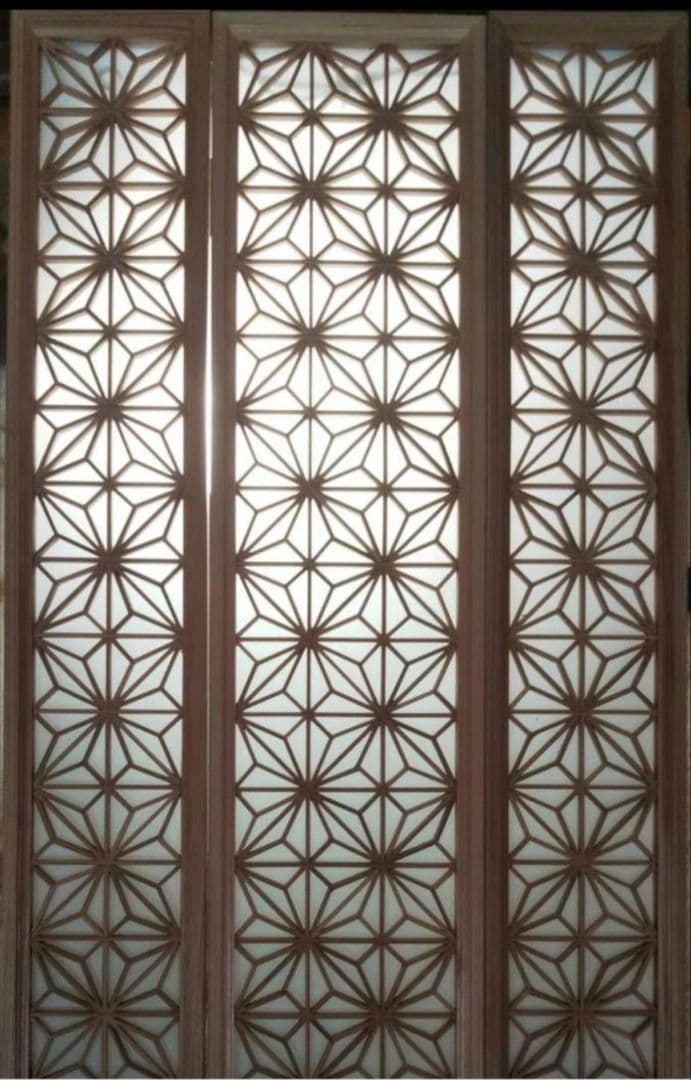 62 ❣️特価❣️麻の葉組子アクリル板入り　3枚一組