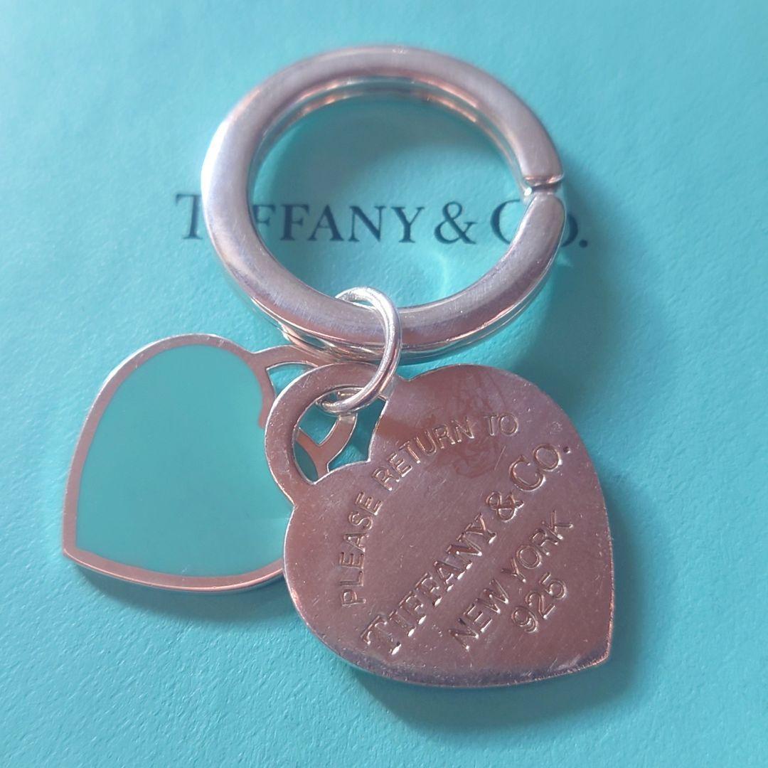 極美品 ティファニー キーリング リターントゥハート ブルーハート ケース付き