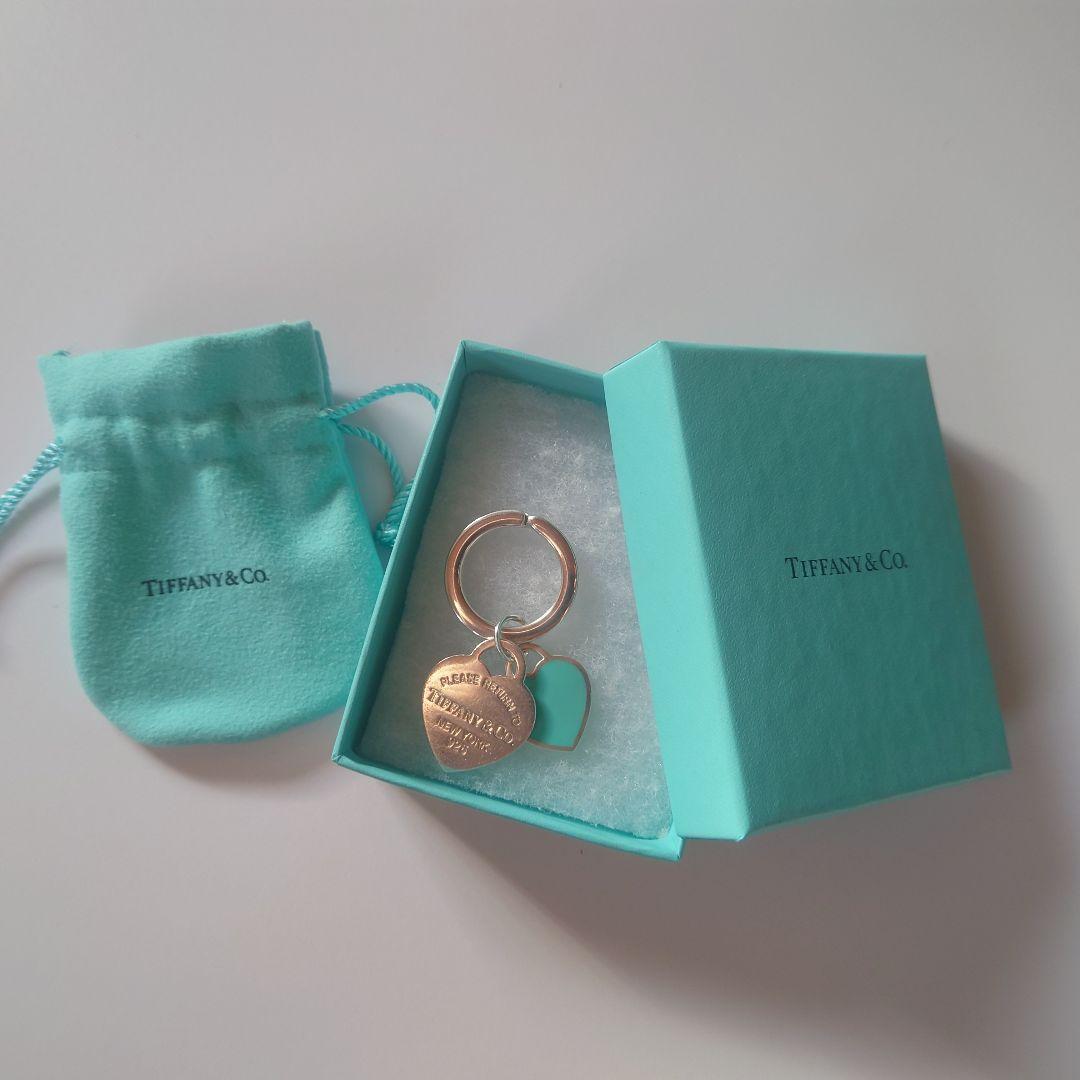 極美品 ティファニー キーリング リターントゥハート ブルーハート ケース付き
