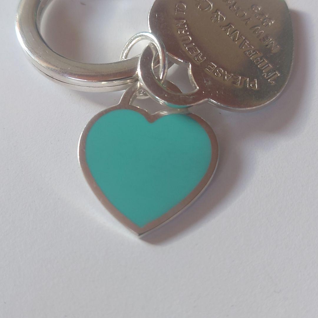 極美品 ティファニー キーリング リターントゥハート ブルーハート ケース付き