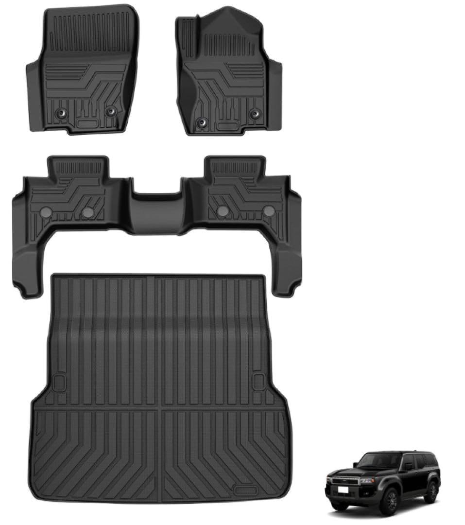 メルリ　【美品】ランクル250 5人乗対応 フロアマット＆ラゲッジマット