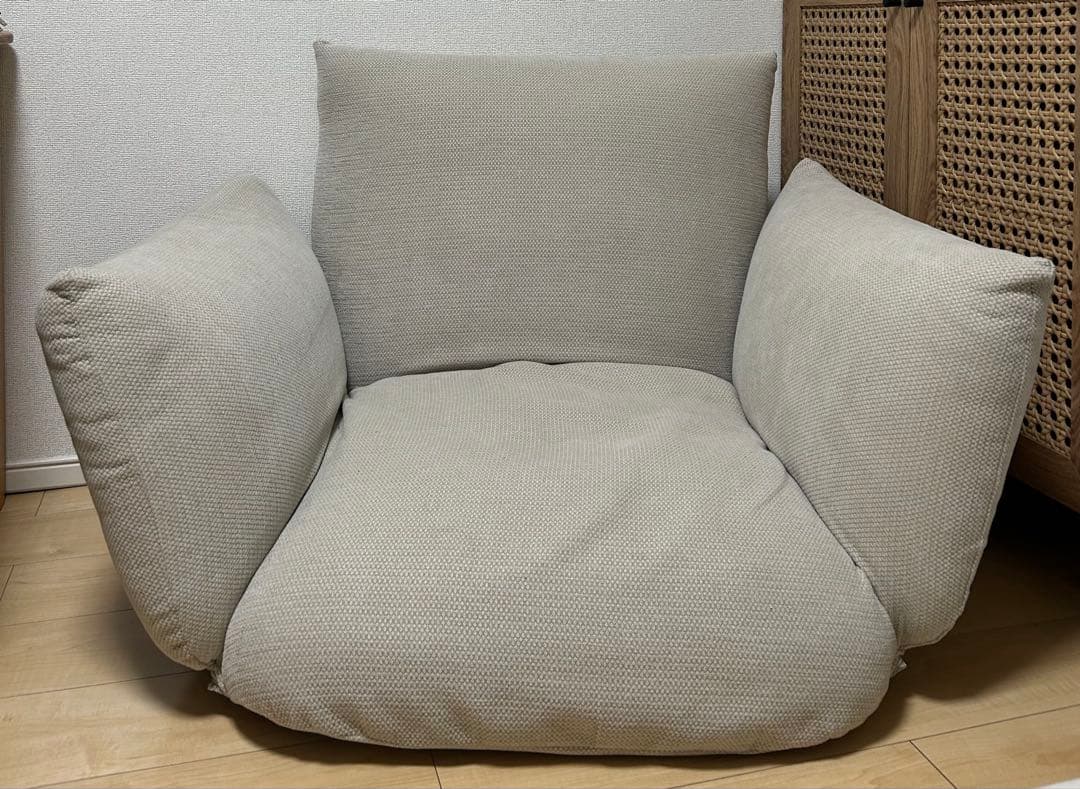 無印良品 リクライニングフロアソファ ベージュ