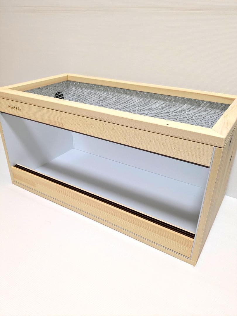 【アウトレット１点限定】内部ホワイトアルミ爬虫類ケージ598×300×300mm