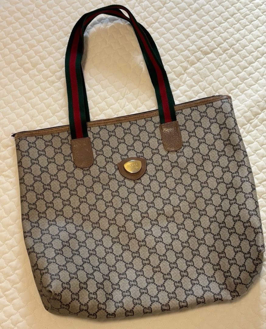 GUCCI グッチプラス シェリーライン トートバッグ オールドグッチ