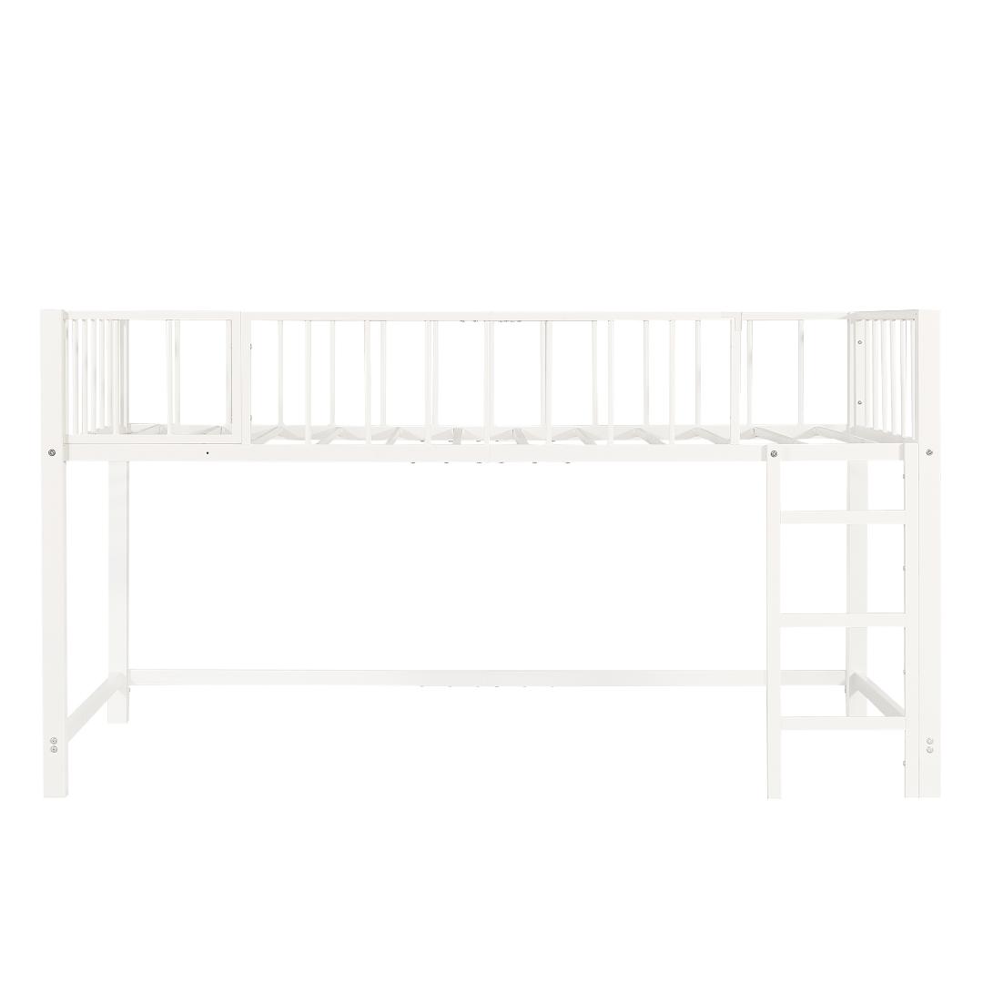 限定価格！シングル・ロフトベッド　高さ110cm　子供部屋に最適　WHITE