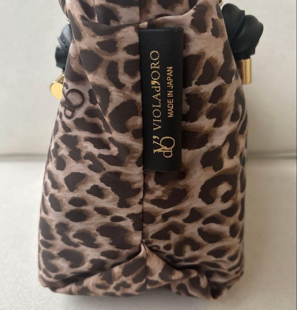 ヴィオラドーロ BIANCA S トートバッグ　レオパード　豹柄　ビアンカ