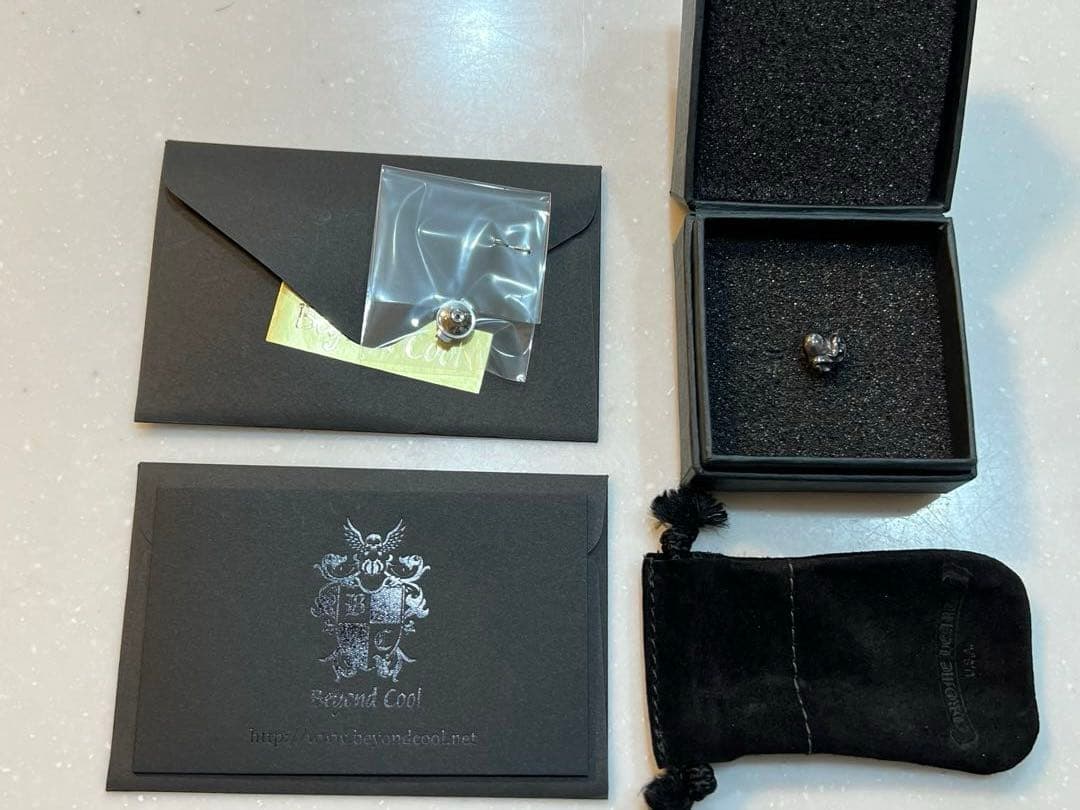 YAMAN様ChromeHeartsハートスタッドピアス片耳 正規品ギャランティ