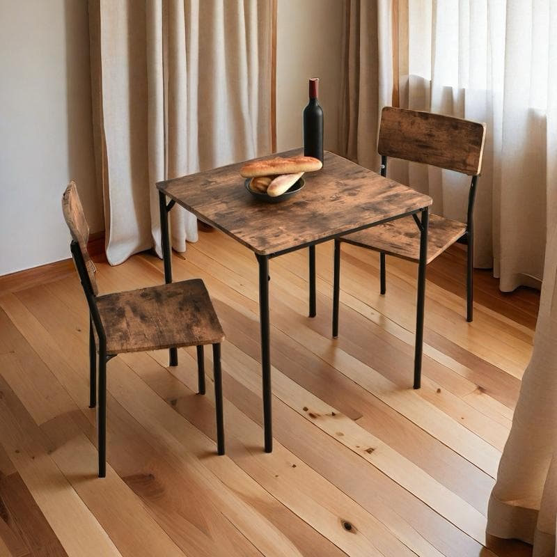 新品！超安！✨ダイニングセット 二人用 3点セット チェア 2脚　BROWN