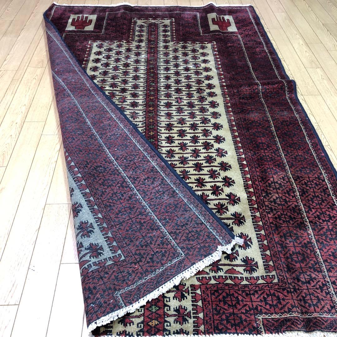 ペルシャ絨毯 ペルシャヴィンテージラグ 180x115 手織り オールド