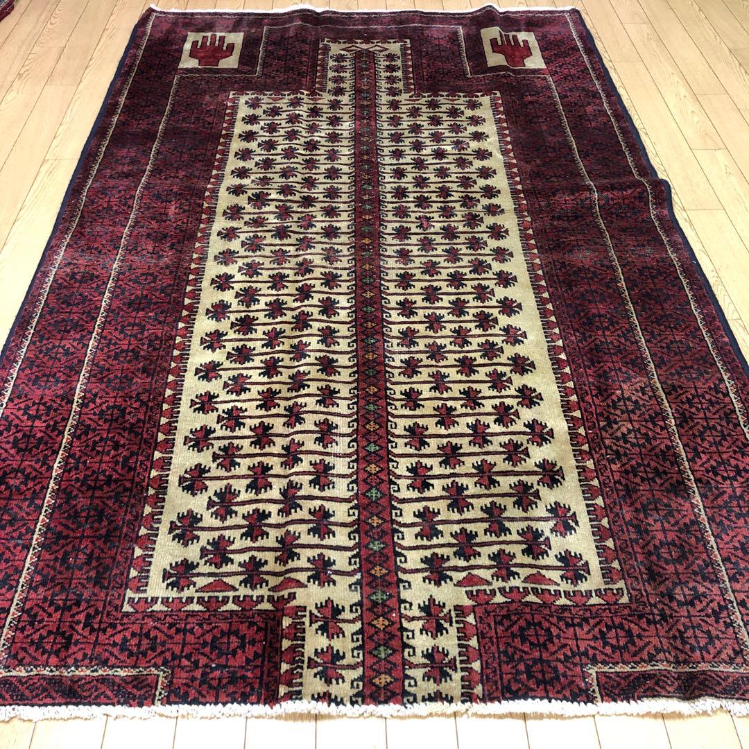 ペルシャ絨毯 ペルシャヴィンテージラグ 180x115 手織り オールド