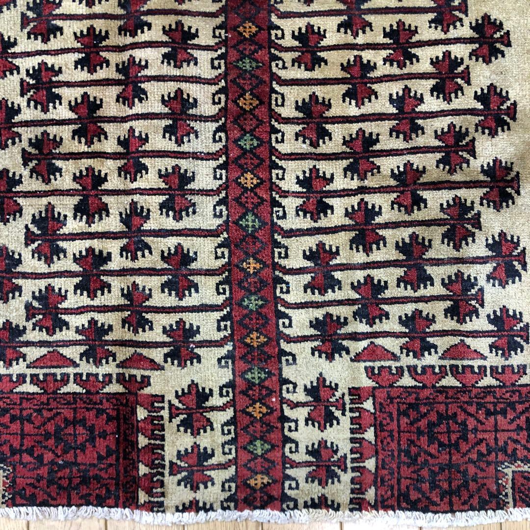 ペルシャ絨毯 ペルシャヴィンテージラグ 180x115 手織り オールド