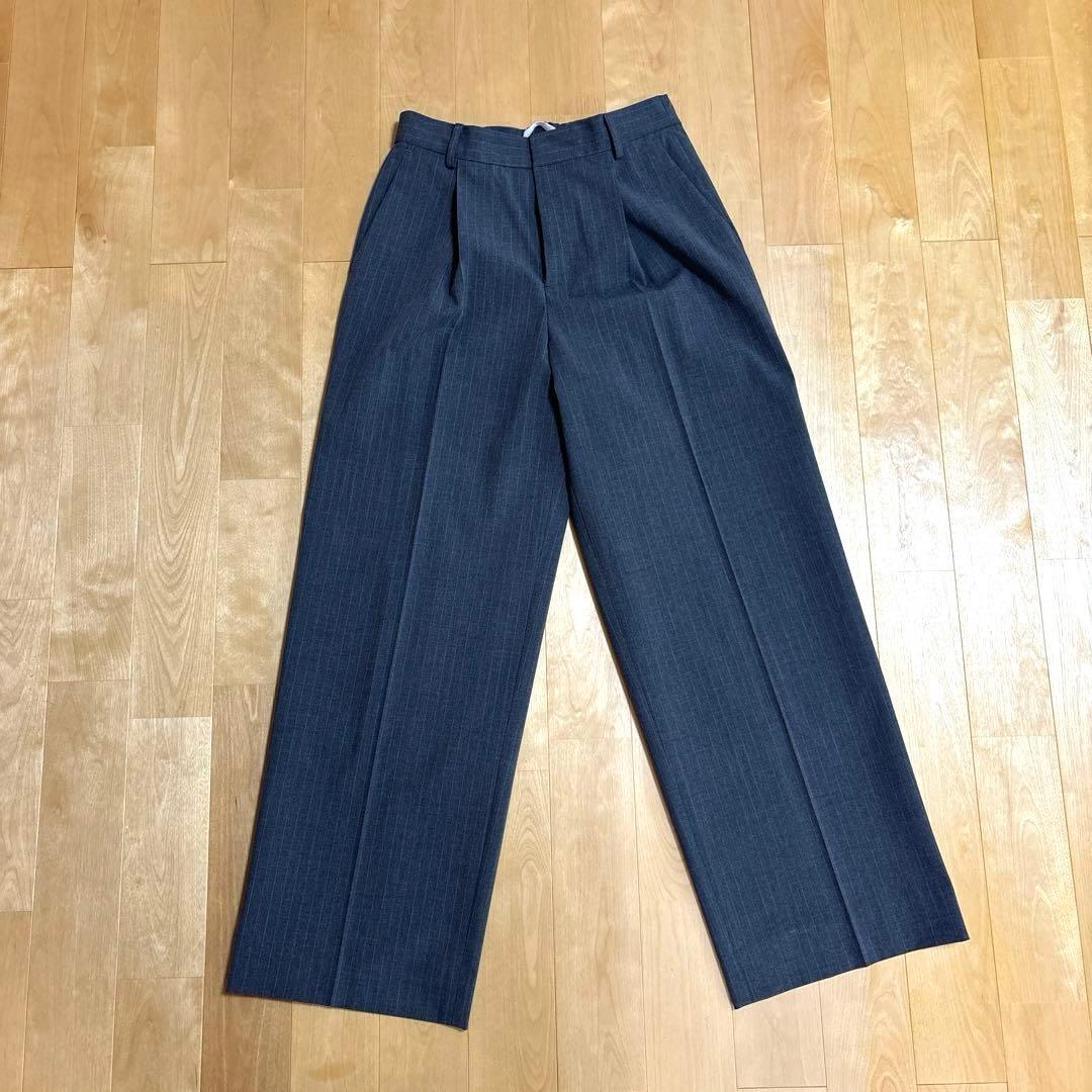 カシヤマ　ダブルテーラードジャケット　パンツスーツ ミディアムグレー