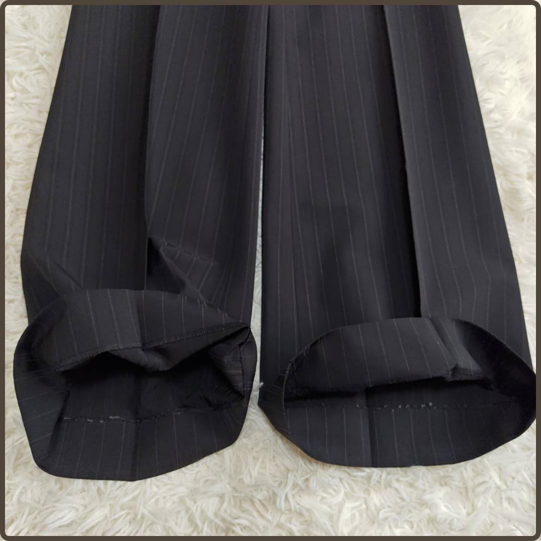 Theory セットアップスーツ フレアパンツ ブラックストライプ M L