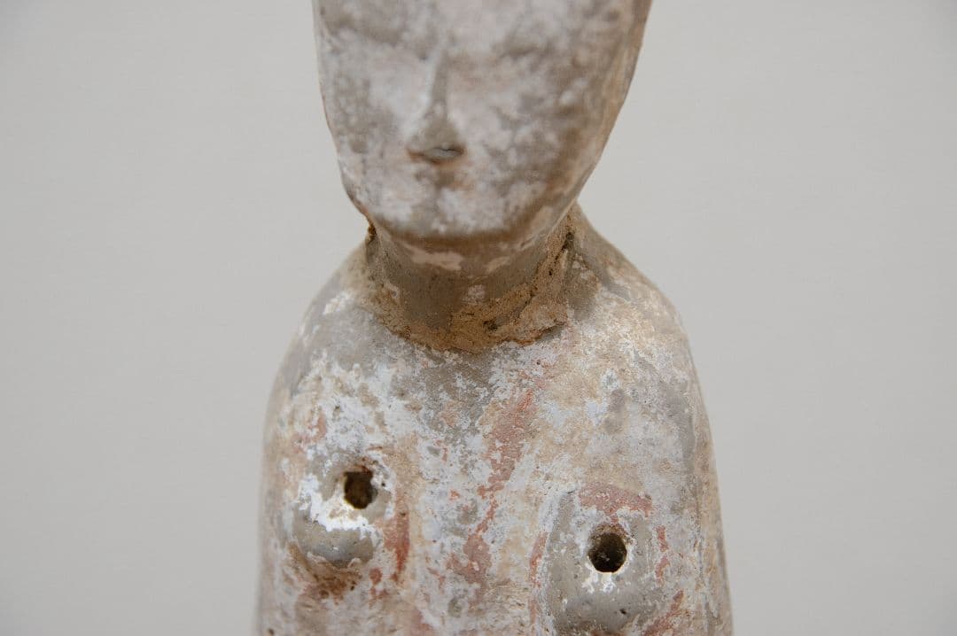 漢　陶俑　加彩　古美術　中国