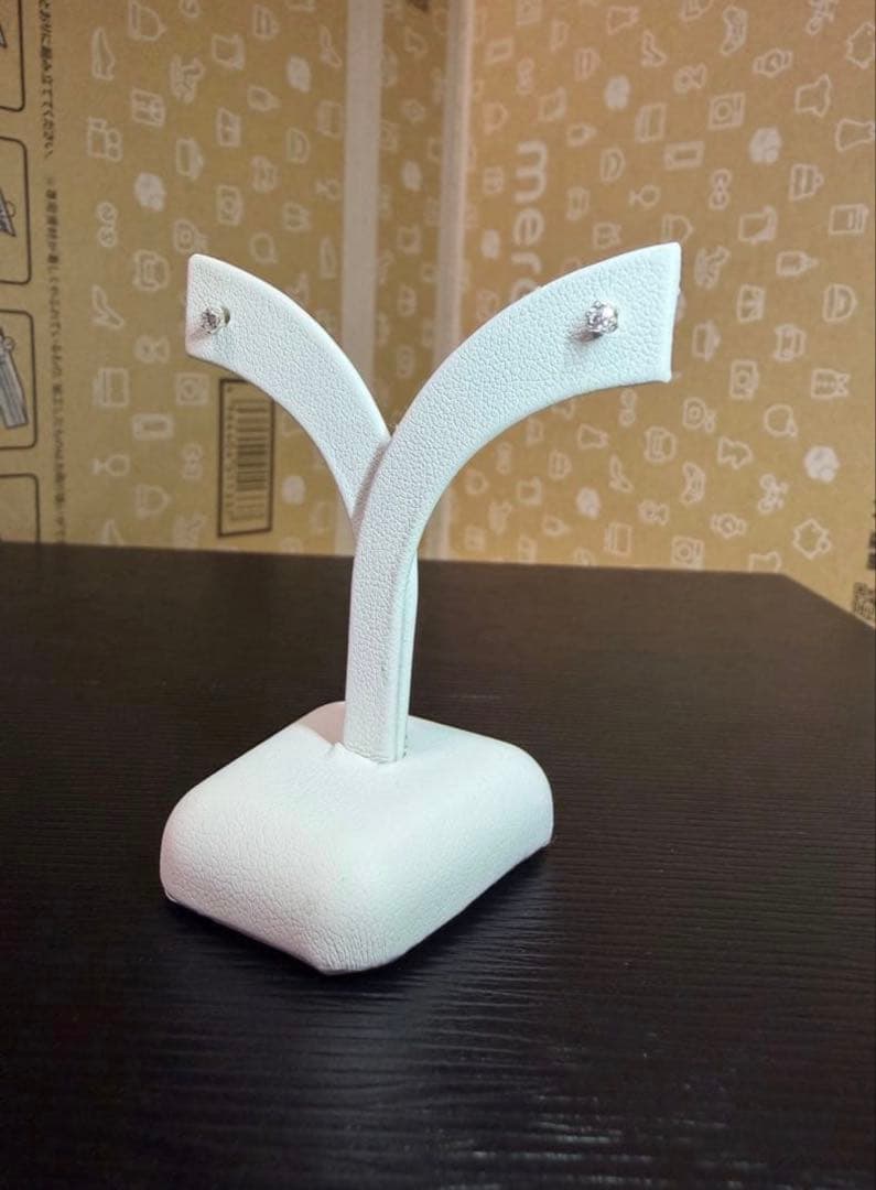 ゆるうさ様用！！【極上虹照一粒☆】ダイヤモンド　プラチナ　ピアス