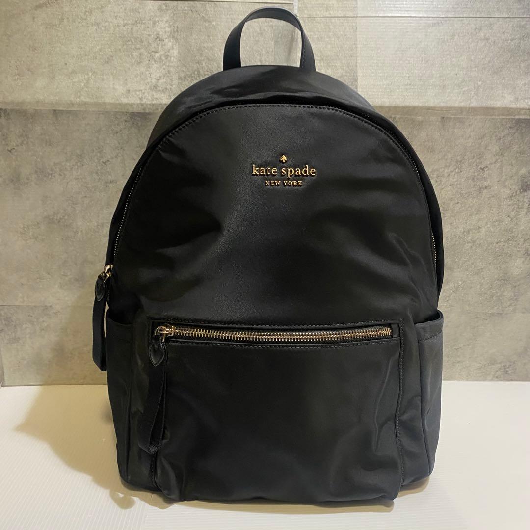 【極美品】kate spade　チェルシー　ナイロンリュック　ブラック