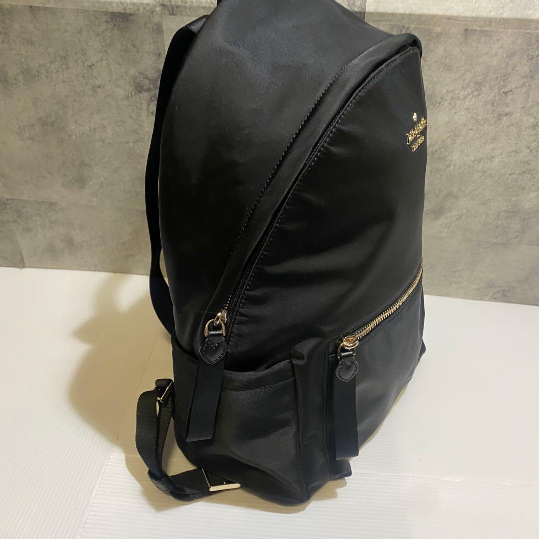 【極美品】kate spade　チェルシー　ナイロンリュック　ブラック