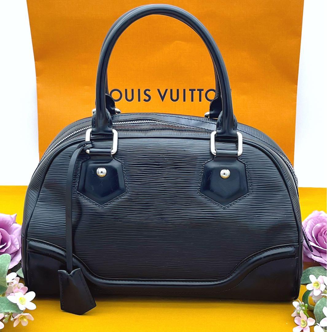 ルイヴィトン エピ ボーリング モンテーニュPM ハンドバッグ　黒
