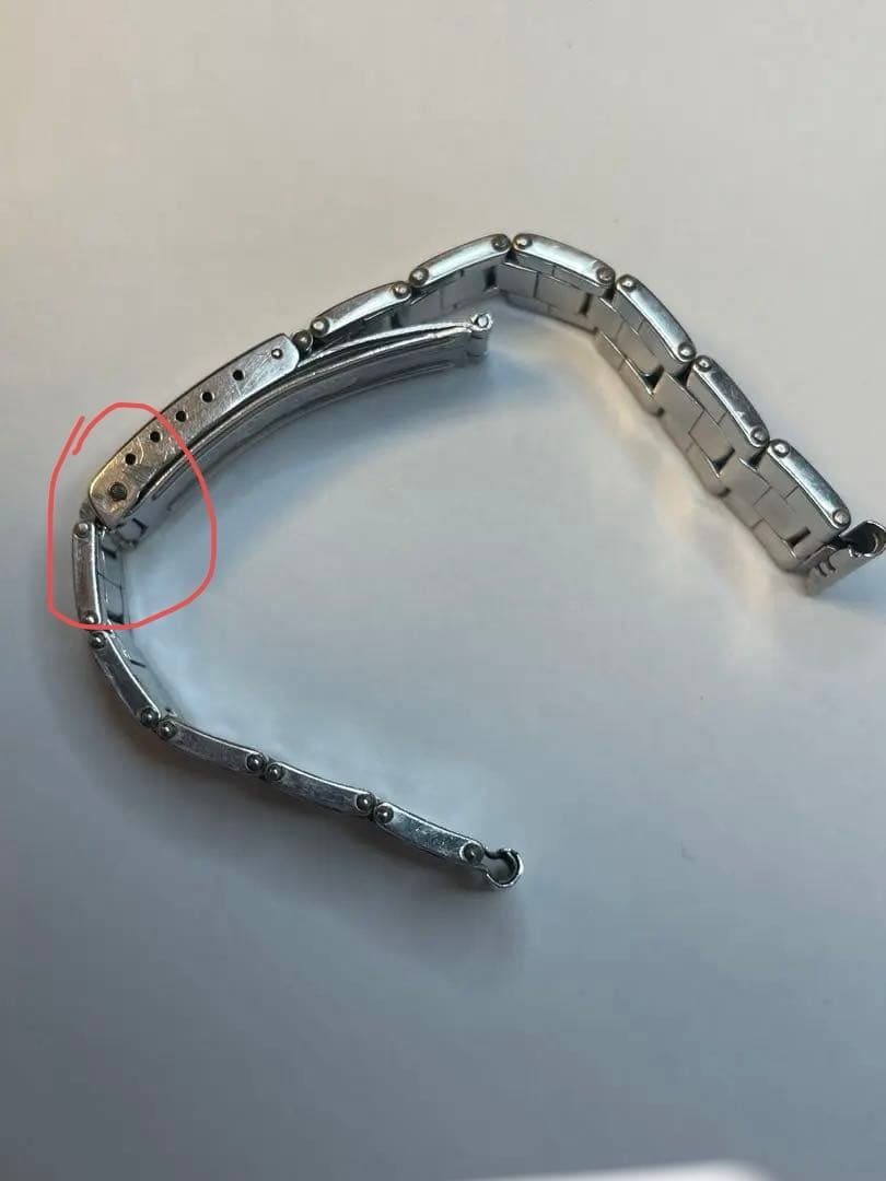 ロレックス1940年代　機能付きリベットブレスレットアンティーク バブルバック用