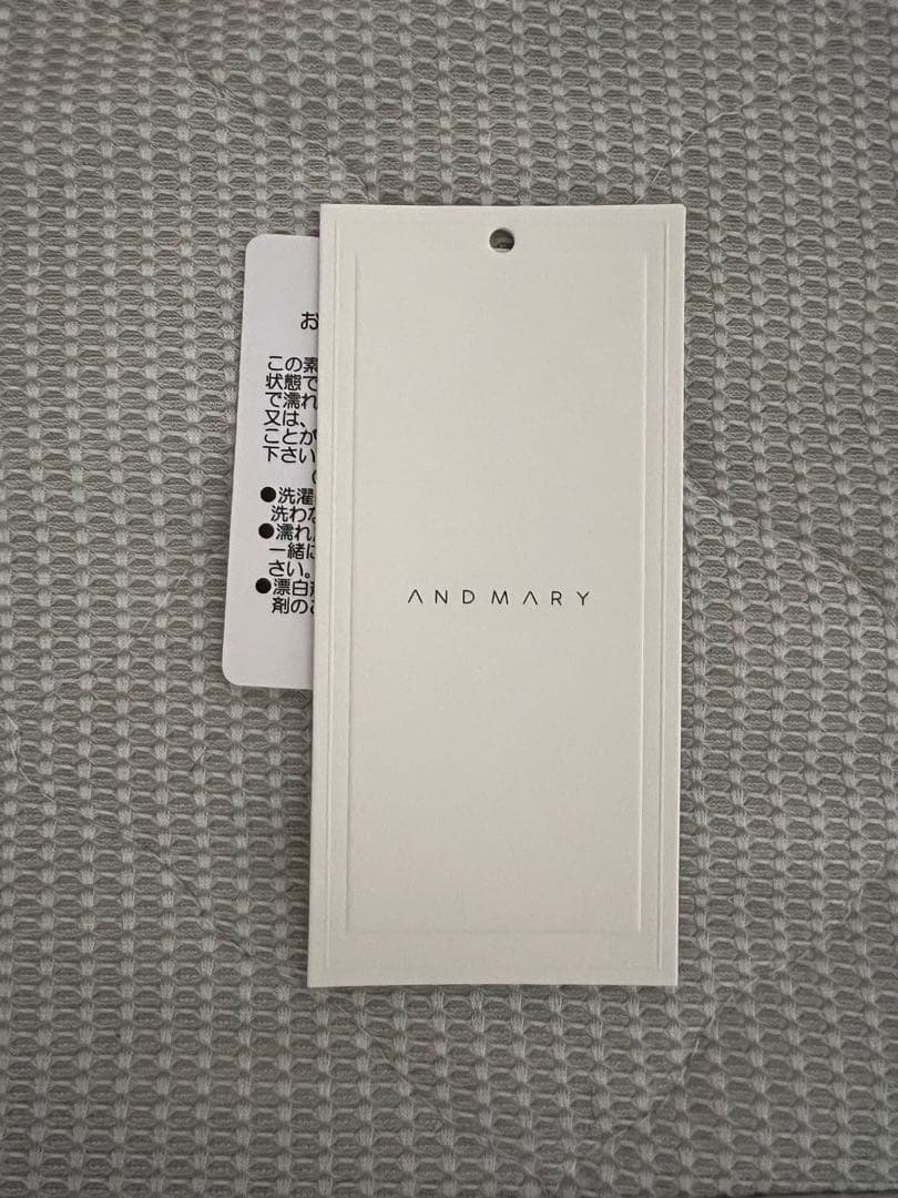 ワンピース ANDMARY Amy cable flare mini dress Beige