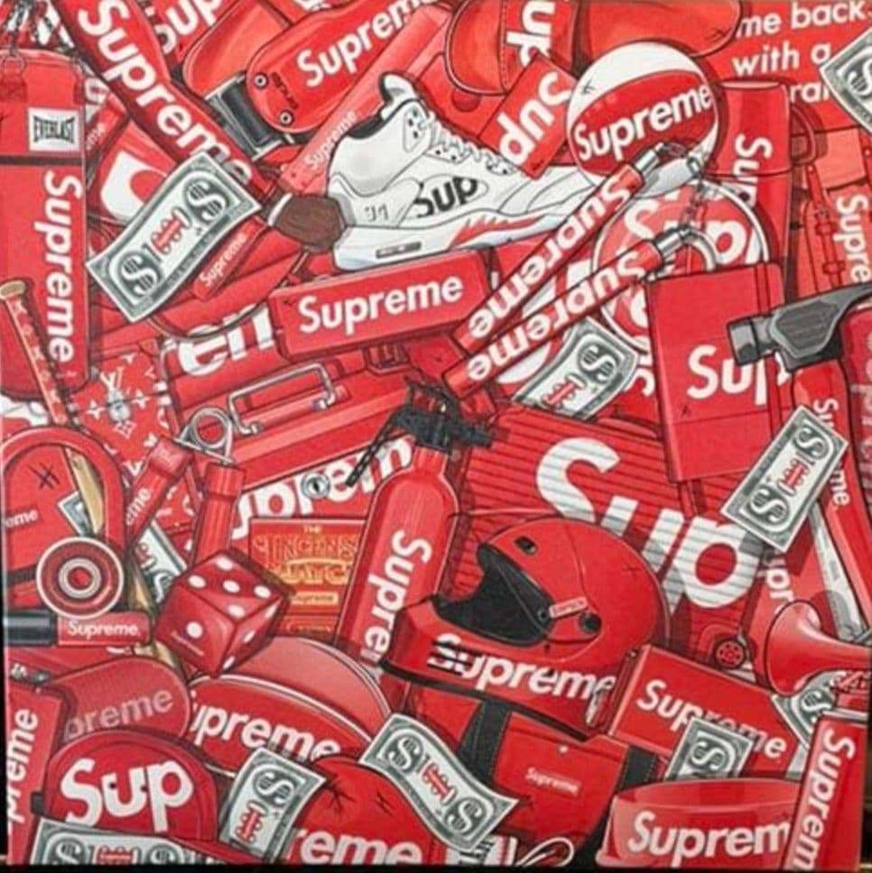 supreme アート パネル