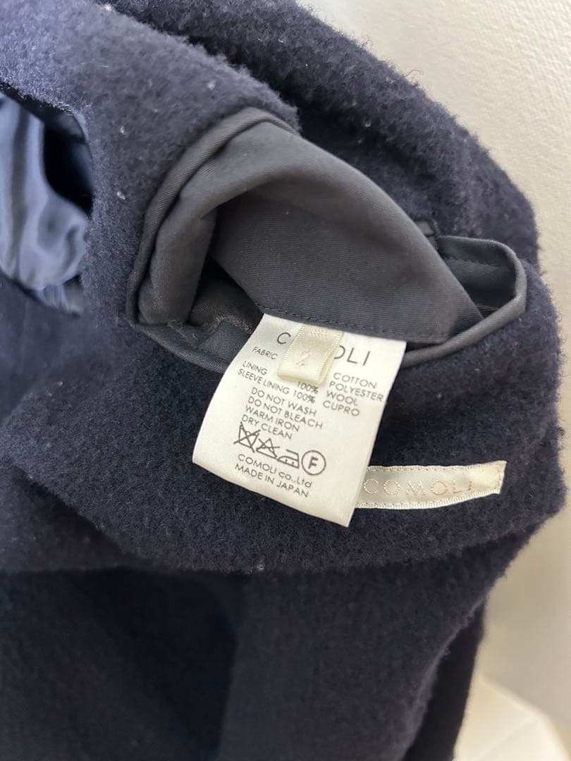 comoli コモリ 16AW タイロッケンコート ネイビー ロングコート