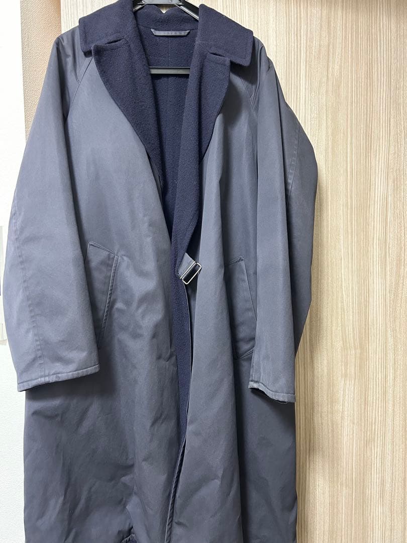 comoli コモリ 16AW タイロッケンコート ネイビー ロングコート