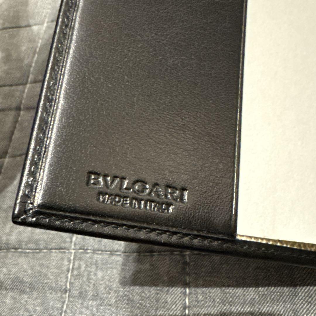 未使用 BVLGARIブルガリ コレツィオーネロゴS.Bulgariレザーノート