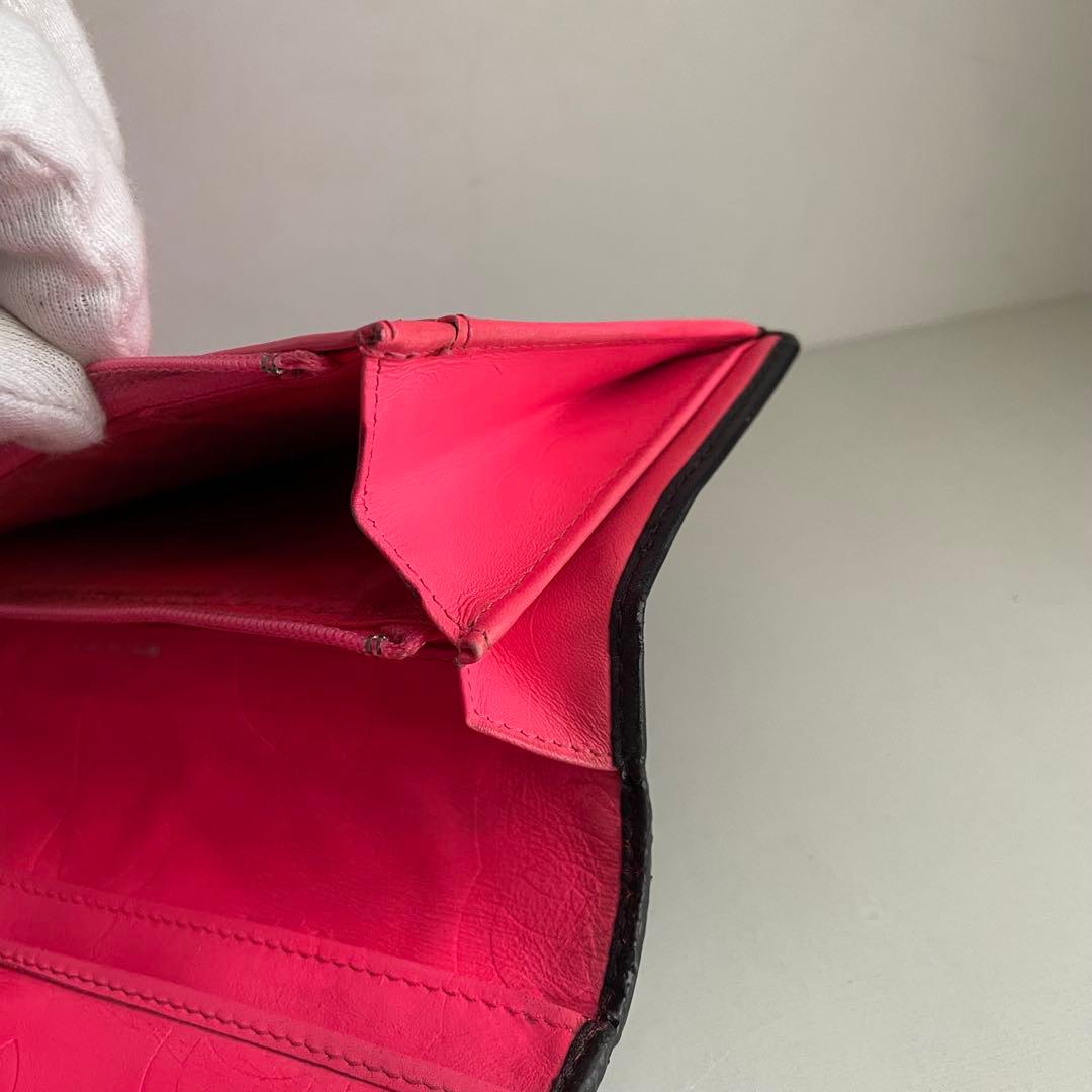 箱カードシール有り✨シャネルカンボンラインマトラッセ長財布ピンクCHANEL