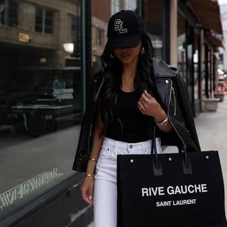 美品 サンローランパリ ツイード SL ロゴ キャップ ブラック ユニセックス