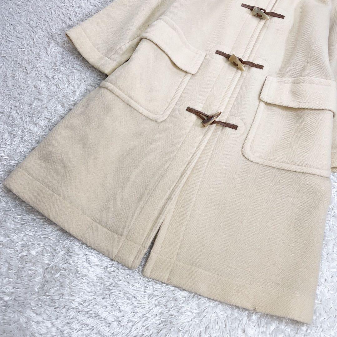 BURBERRY ダッフルコート ヘリンボーン織 ムーアブルック 水牛