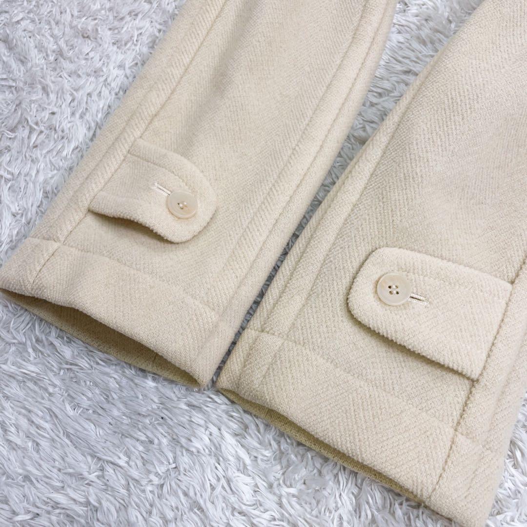 BURBERRY ダッフルコート ヘリンボーン織 ムーアブルック 水牛